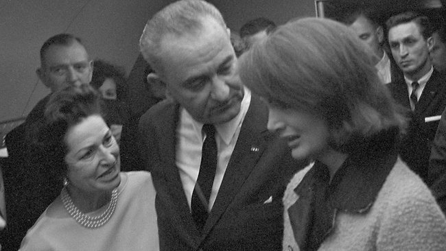 LBJ takes oath of office