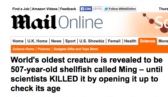 world's oldest animal killed